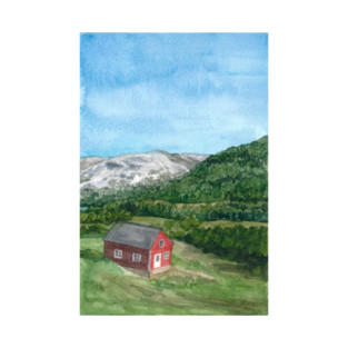 Norwegian House in the Countryside T-Shirt