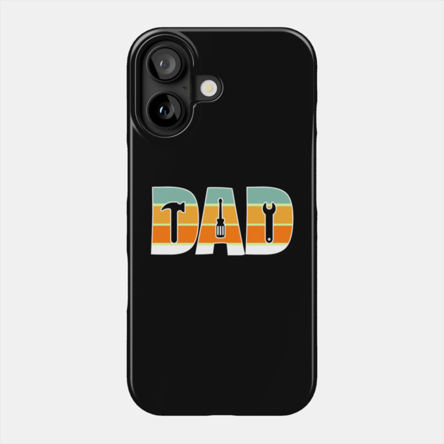 Retro Dad Mechanic Father's Day Phone Case by The WYLD Tribe