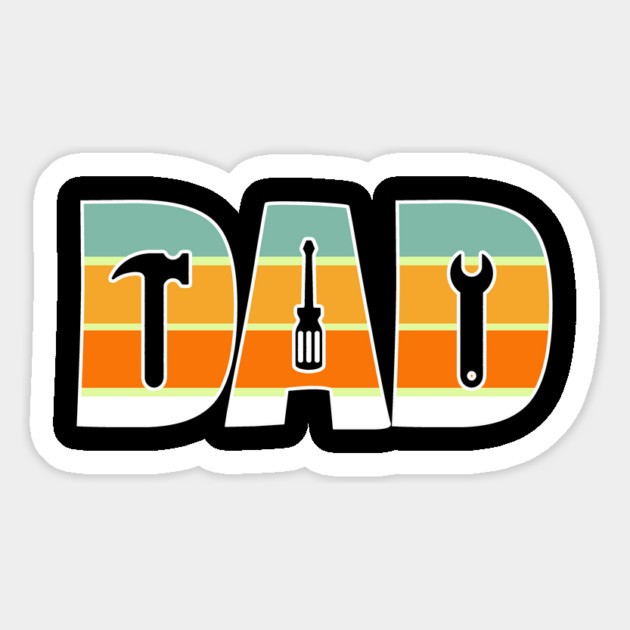 Retro Dad Mechanic Father's Day Magnet by The WYLD Tribe