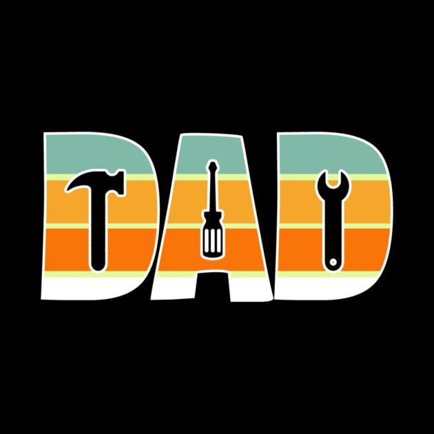Retro Dad Mechanic Father's Day by The WYLD Tribe