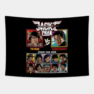 Jackie Chan Fighter Tapestry