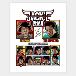 Jackie Chan Fighter Sticker
