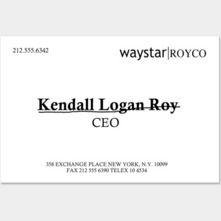 CEO KEndall Logan Roy Posters and Art