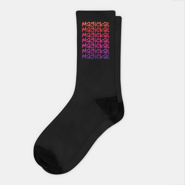 Magickal Rainbow Cheeky Witch Socks by Cheeky Witch