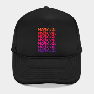 Magickal Rainbow Cheeky Witch Hat