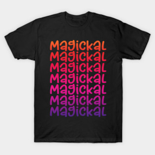 Magickal Rainbow Cheeky Witch T-Shirt