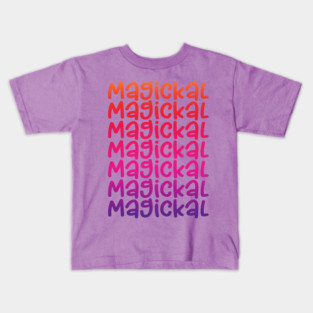 Magickal Rainbow Cheeky Witch Kids T-Shirt