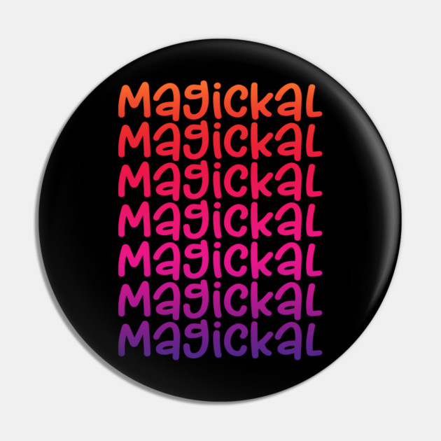 Magickal Rainbow Cheeky Witch Pin by Cheeky Witch