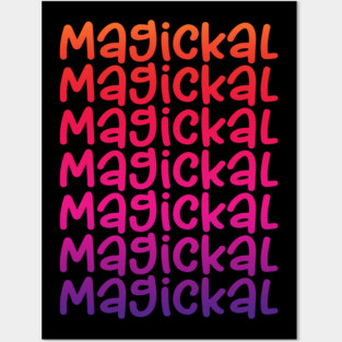 Magickal Rainbow Cheeky Witch Posters and Art