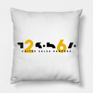 123567 United Salsa Dancers. Color Edition. Pillow