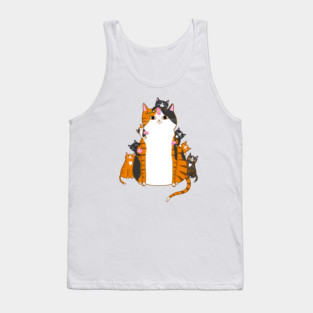 Mom and Kittens Tank Top