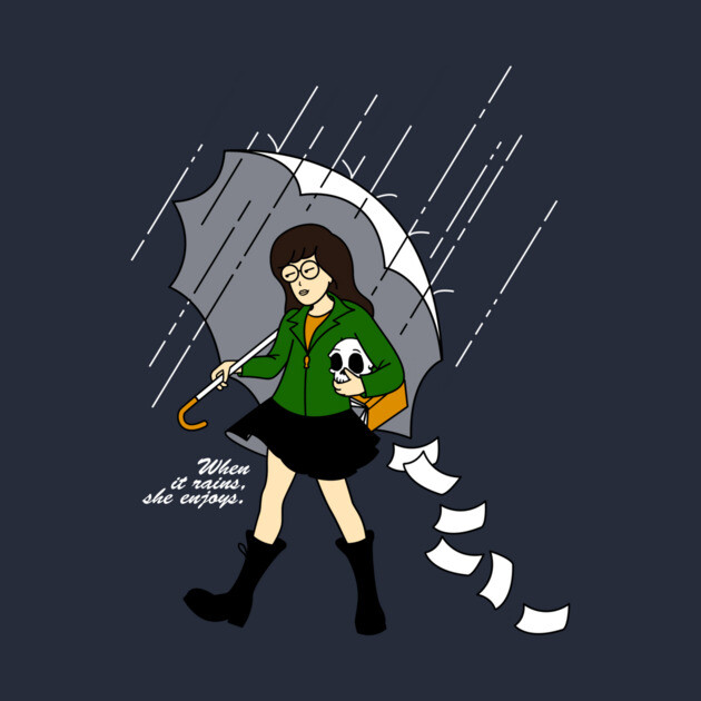When it Rains, She enjoys by tiranocyrus