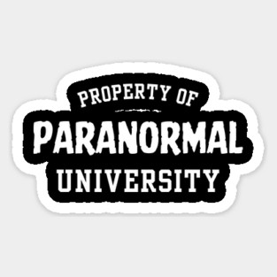 Paranormal Investigator University Sticker