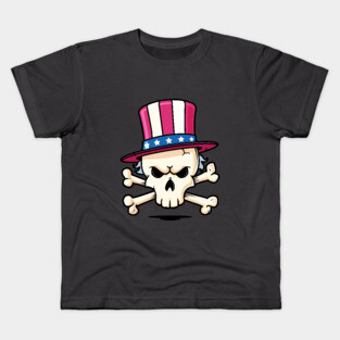 Uncle Sam Skull Kids T-Shirt