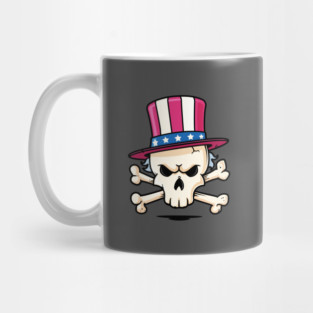 Uncle Sam Skull Mug