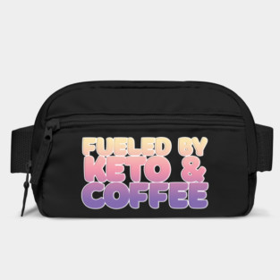 Fueled By Keto & Coffee Typography Design Bag