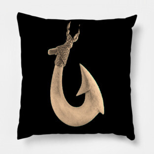 Hawaiian fish hook t-shirt designs Pillow