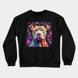Staffy Painting Crewneck Sweatshirt