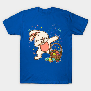 Dabbing Easter Bunny Rabbit Egg Hunt T-Shirt