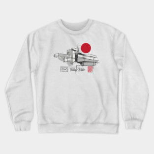 FLW falling water sketch Crewneck Sweatshirt