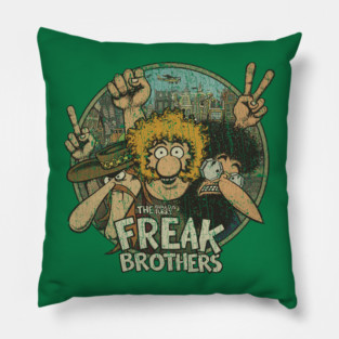 The Fabulous Furry Freak Brothers 1968 Pillow