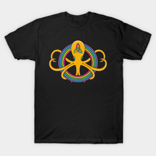 colorform rainbow octopus T-Shirt