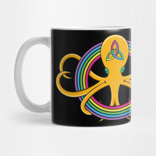 colorform rainbow octopus Mug