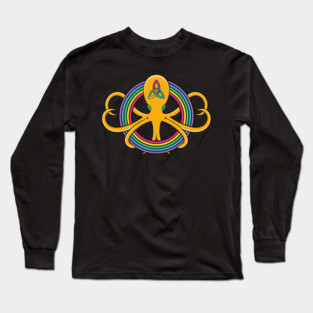 colorform rainbow octopus Long Sleeve T-Shirt