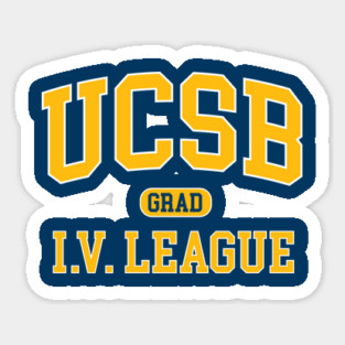 UCSB Graduate I.V. League - UCSB Grad Sticker