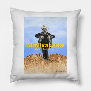 Sir MixaLatkeHip-Hanukkah Print Pillow