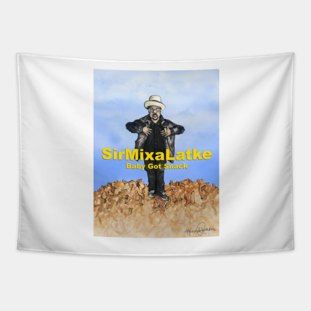 Sir MixaLatkeHip-Hanukkah Print Tapestry by HRothstein