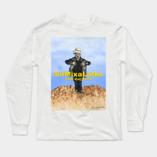 Sir MixaLatkeHip-Hanukkah Print Long Sleeve T-Shirt