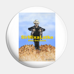 Sir MixaLatkeHip-Hanukkah Print Pin