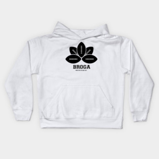 Broga: The Official Yoga for Bros Logo Kids Hoodie