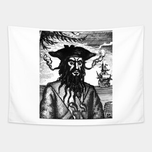 Blackbeard the Pirate! Tapestry