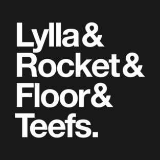 Lylla Rocket Floor Teefs - Experimental Jetset Style art for Guardians T-Shirt