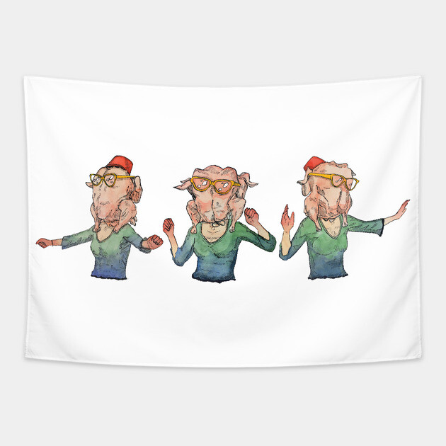 Turkey Head Tapestry by rebelshop