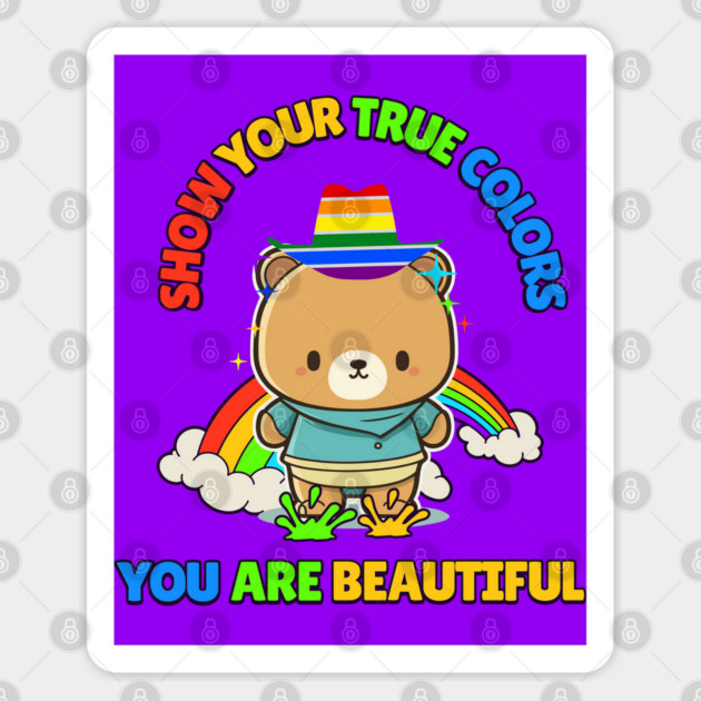 Show Your True Colors Sticker by Luxinda