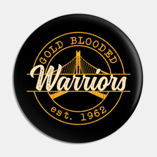 Golden State Gold Blooded Pin