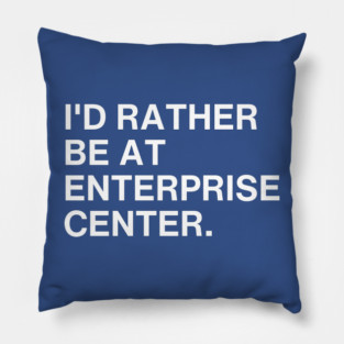 Enterprise Center Pillow