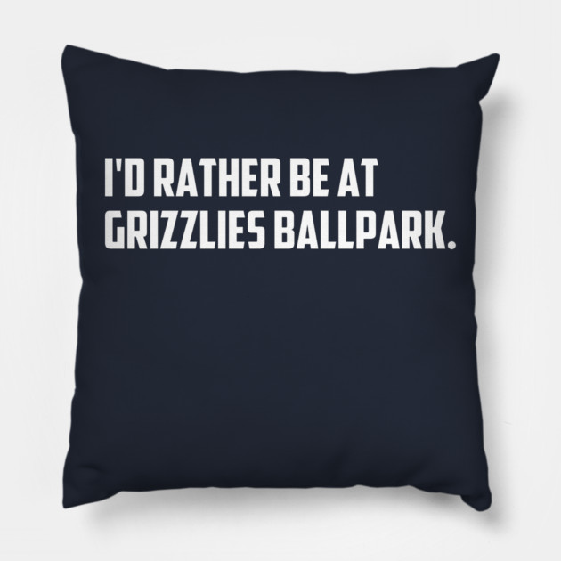Grizzlies Ballpark Pillow by Litehouse Tees