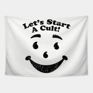 Lets Start A Cult Vintage Tapestry