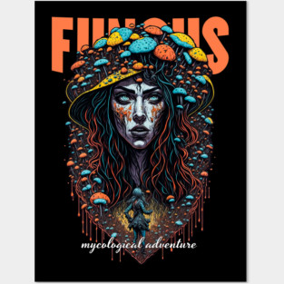 FUNGUS FUNGI MUSHROOMS ADVENTURE Posters and Art