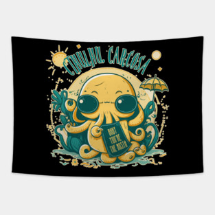 Cthulhu, Carcosa, Baby You're the Mosta - Cthulhu Design Tapestry