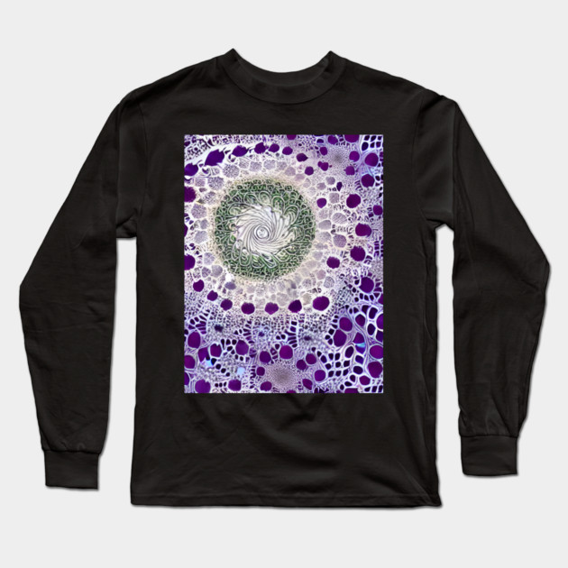 fractal rose in space Long Sleeve T-Shirt by Prinyos