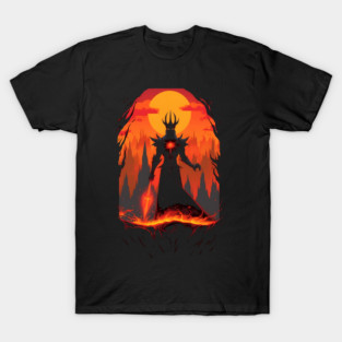 Lord of Darkness - Sunset at the Dark Land - Fantasy T-Shirt