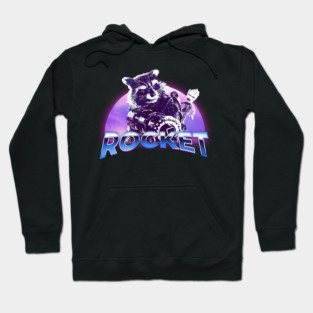 rocket raccoon retrowave Hoodie