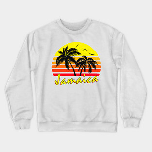 Jamaica Retro Sunset Crewneck Sweatshirt