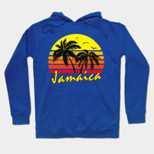 Jamaica Retro Sunset Hoodie