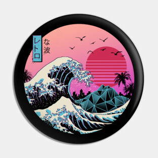 The Great Retro Wave Pin